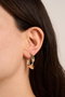 Heliophilia Silver Pendientes de Oro con Recubrimiento de Laca